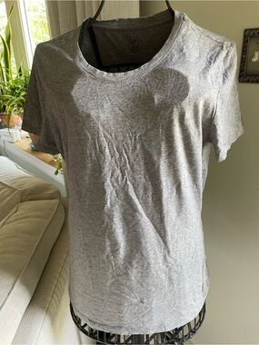 GAP Women's Short Sleeve Crew Neck Tee — Heather Gray